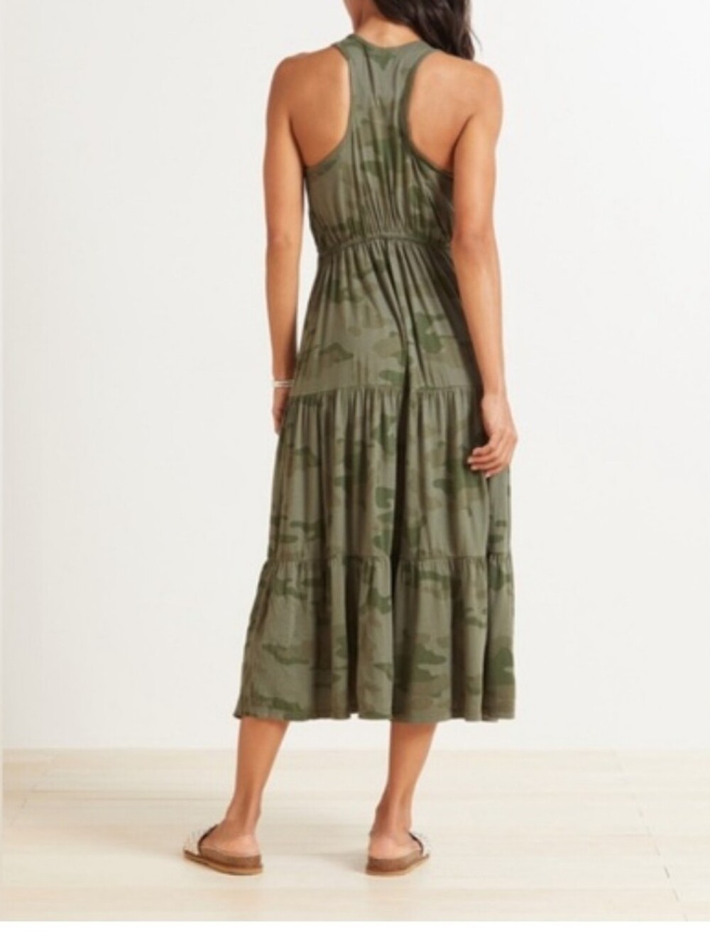 Sundry Evereve Camo Malibu Knit Maxi Dress Size 3 LARGE.  NEW - Picture 2 of 9